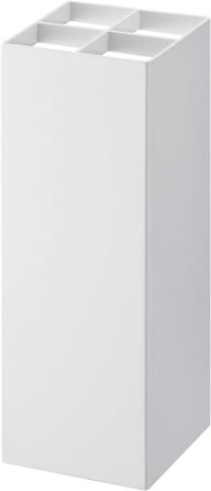 Yamazaki 2814 PLAIN Wardrobe, white, steel/wood, minimalist, 28 x 28 x 177 cm (White, Bundle with umbrella stand, One Size)