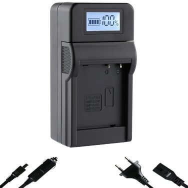 Зарядний пристрій Blumax Turbo LCD Dual/Single для Canon, Nikon, Panasonic, Sony - Dual зарядка NH/LP-E6N/LP-E6 (швидка зарядка, Panasonic DMW-BLG10)