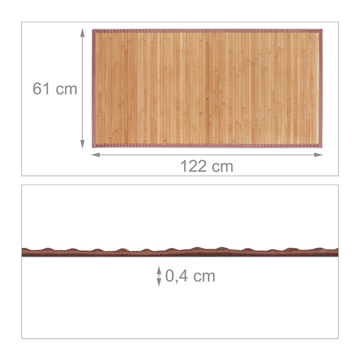 Relaxdays Bamboo Mat Natural