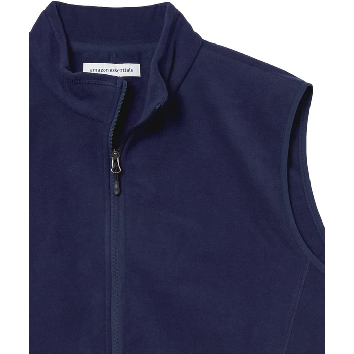 Жилет чоловічий флісовий Aazon Essentials, темно-синій, XS (перероблений поліестер, великі та довгі розміри)