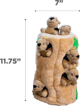 Outward Hound Plush Dog Toy Hide A Squirrel, XL