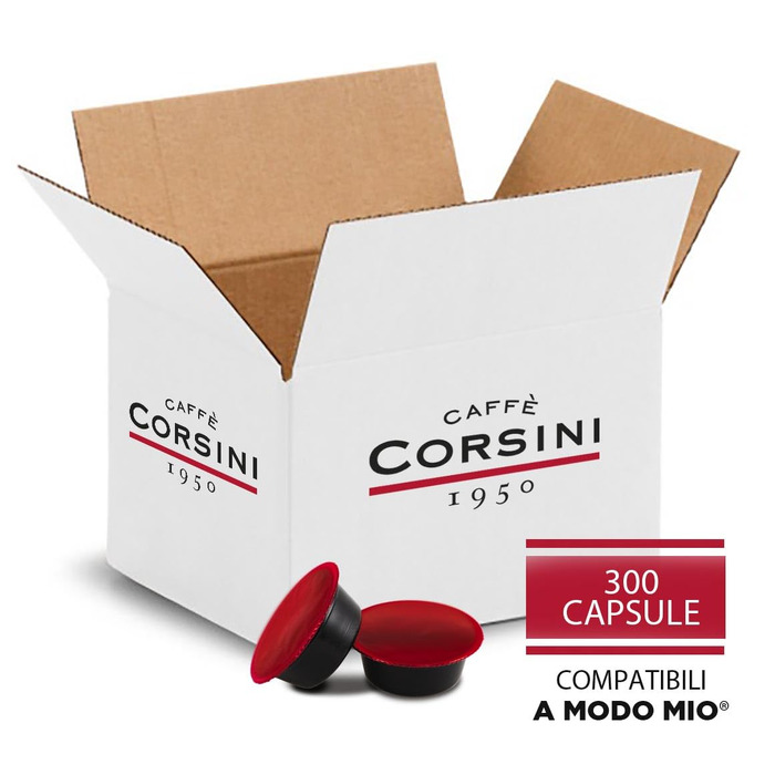 Кава в капсулах Caffè Corsini Classico Italiano, сумісні з Lavazza a Modo Mio, 300 шт по 7,5 г