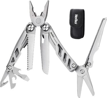 Мультитул NexTool Muiltool 19-в-1: плоскогубці, ніж, викрутка, ножиці, сталь, кемпінг, подарунок для чоловіків
