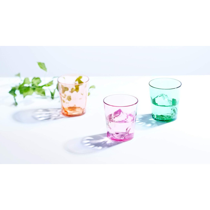 SCANDINOVIA - 400ml Unbreakable Premium Drinking Glasses - Set of 6 - Tritan Plastic Beakers - BPA Free - Dishwasher Safe - Stackable