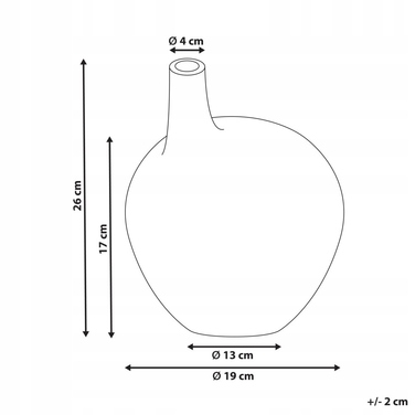 Декоративна керамічна ваза BENTONG, 26 см, блакитна