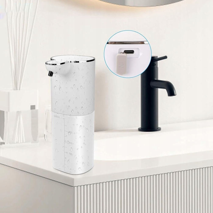 Автоматичний безконтактний дозатор для мила (настільний/настінний), 400 мл, USB