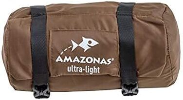 Гамак AMAZONAS Ultra-Light Moskito Traveller, антимоскітна сітка, 220x140 см, до 150 кг, коричневий, легкий, для туризму