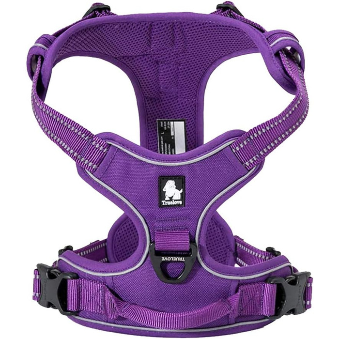 Шлейка для собак Truelove TLH5651, запобігає ривкам, світловідбиваючі шви, для активного відпочинку (S, фіолетовий)