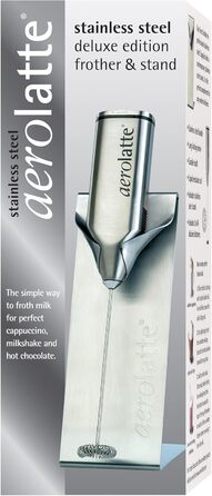 Aerolatte: бездротовий спінювач молока з нержавіючої сталі, з підставкою