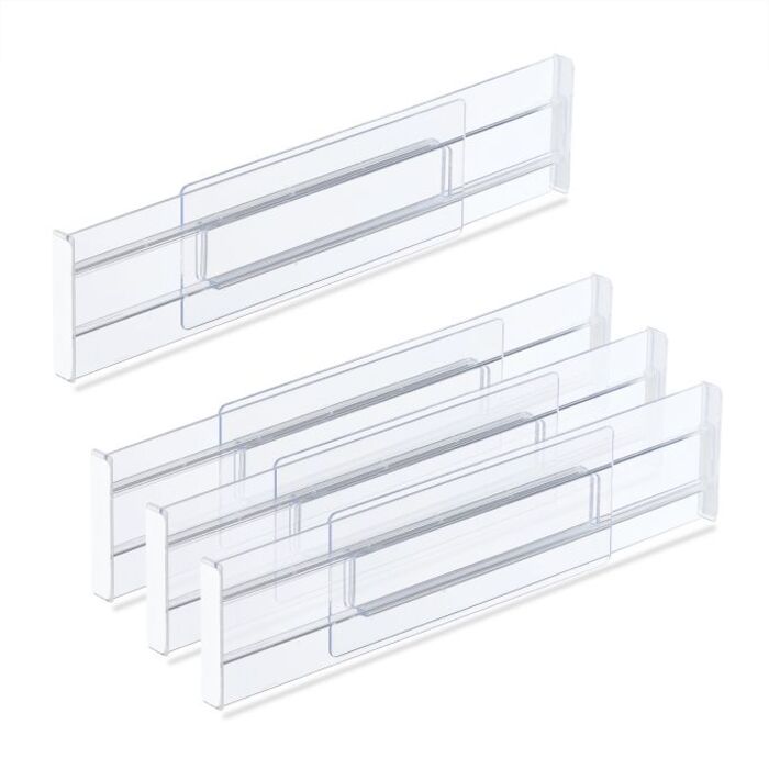 Relaxdays Drawer Dividers, 4-Piece Set