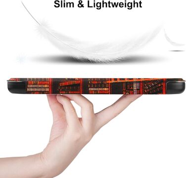 Чохол-книжка HGWALP Slim для eReaders Tolino Shine 5/Shine Color/Shine 4 та Kobo Clara Colour/Clara BW/Clara 2E з авто-ввімкненням/вимкненням (Library)