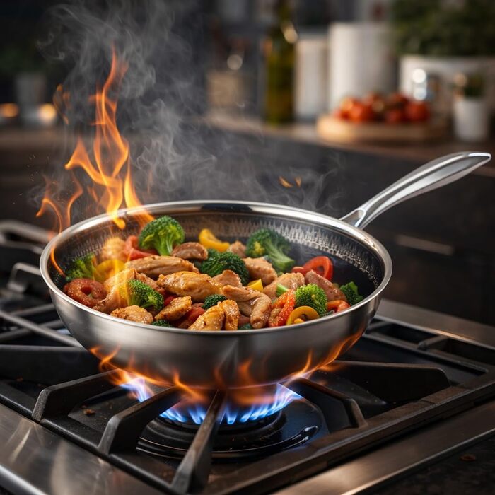 FIXLINE® Сковорода Black Forest 28 см з антипригарним покриттям без PTFE, сумісна з усіма типами плит (включаючи індукцію), можна використовувати в духовці до 230°C, легко миється, ідеальна ідея для подарунка