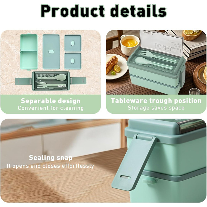 Електрична обідовниця з підігрівом 1.5L, портативна, для роботи, сім'ї, кемпінгу, офісу, подорожей, будівництва (зелена)