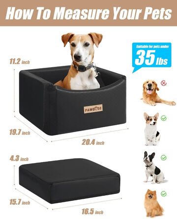 Автокрісло для собак - безпечне та зручне автоліжко для маленьких та середніх собак до 35 кг, з ременем безпеки та водонепроникним покриттям