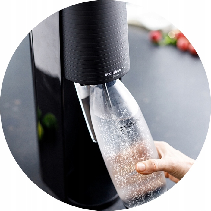 Сифонізатор для води SodaStream Terra + 2 пляшки + 4 сиропи (Pepsi, 7Up, Mirinda, Pepsi Max)