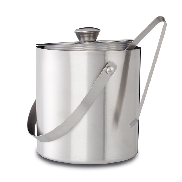 Relaxdays Ice Container with Ice Tongs for 1.5 L