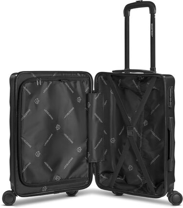 Набір валіз Smartbox Hartschalen 3-в-1 для жінок та чоловіків | Легкі та міцні валізи з ABS-пластику | 4 колеса, кодовий замок (Чорний, S (55 см))