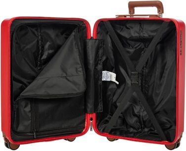 Чемодан на колесах Bric's Ferrara 67 см, чорний (червоний)