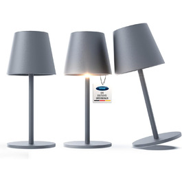 Набір LED-лампа на акумуляторі LUNA-80-W (3 шт.), диммування, бездротове живлення, сенсорне керування, 7 кольорів, регулювання висоти, 5200mAh, до 72 год роботи