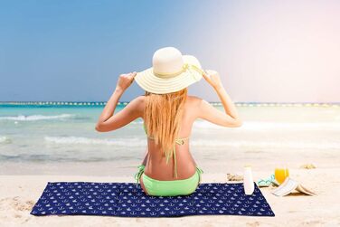 Ferocity 2-Pack Folding Beach Mat Set - Folding Mat with Carrying Handle, Durable Foam Blanket Model [061]