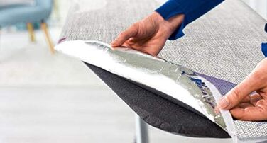 Прасувальна дошка Vileda Total Reflect M Plus з регулюванням висоти, 120 x 38 см, сіра, для парогенераторів, еко-упаковка