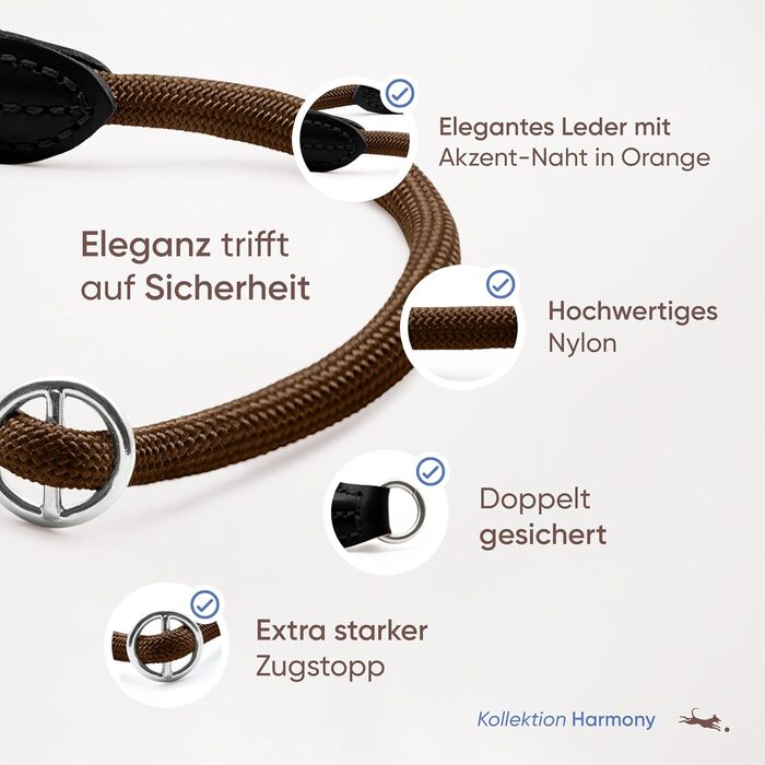 Нашийник для собак Freudentier Zugstopp - для Ретриверів, великих, середніх та малих собак (лісовий зелений)