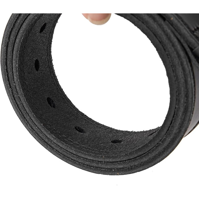 Чоловічий шкіряний ремінь BELTER 38 мм з подарунковою коробкою, чорний. Розміри: 32W-35W (105 см), 44W-47W (135 см)