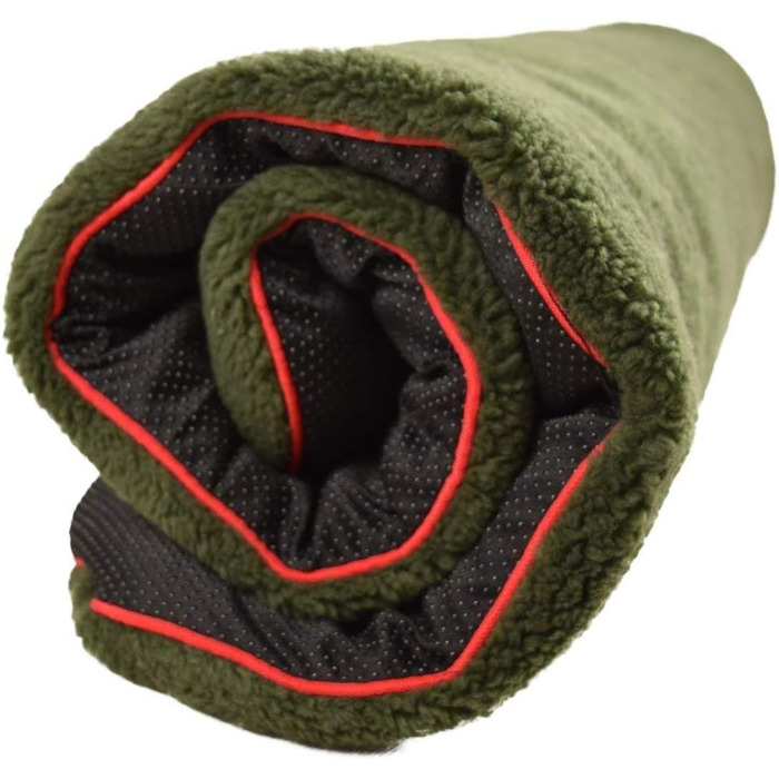 Підстилка для собак Rommets Petbed, 70 x 100 см, оливковий колір. Тепла, водонепроникна, з антиковзаючим покриттям. Легко миється.