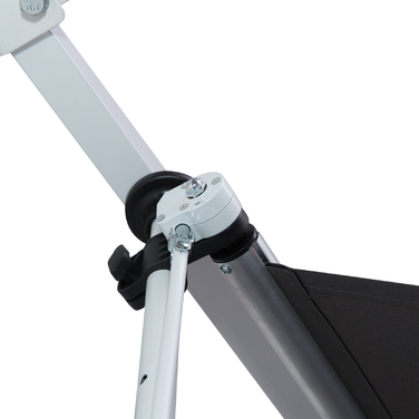 Outsunny Розкривна тканина з регулюванням висоти 200x150 см сірого кольору з алюмінію для балкона та тераси