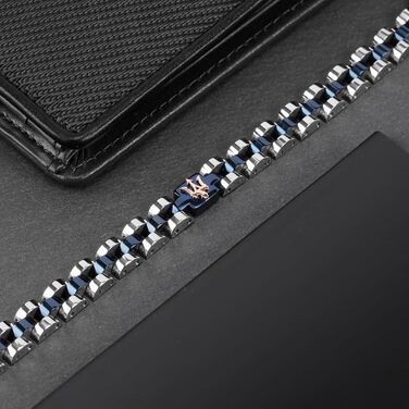 Браслет чоловічий Maserati Jewels з нержавіючої сталі, 21 см, синій (JM320AST08) з PVD покриттям