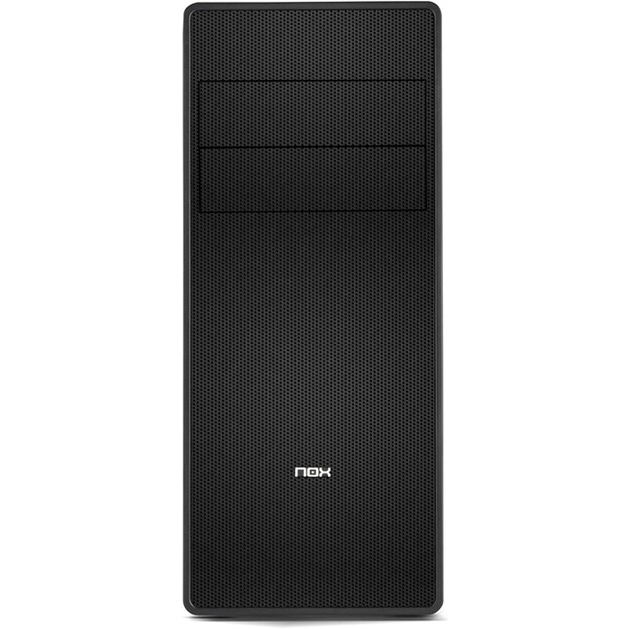 Корпус для ПК NOX COOLBAY RX - NXCBAYRX: ATX, Micro ATX, USB 3.0, металева сітка, підтримка 3 вентиляторів, 4 HDD, відеокарта до 370 мм, чорний