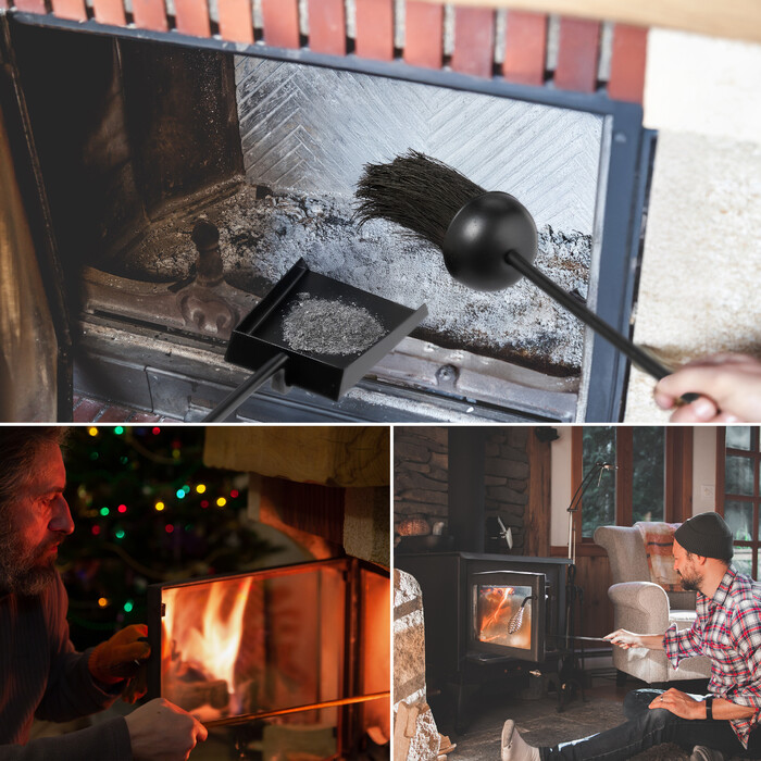 Relaxdays 5-Piece Fireplace Tool Set