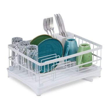 Relaxdays Dish Drainer with Automatic Drainage