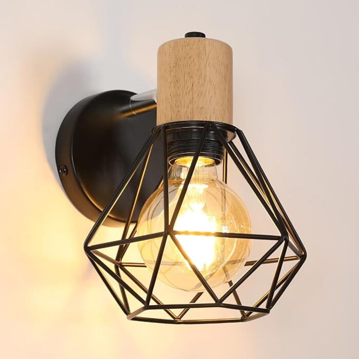 Стільний настінний світильник LOFT LED (E27) з лампочками, інтер'єрний бра