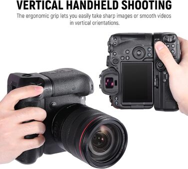 Грип батареї NEEWER BG-R10 для Canon EOS R5 R5C R6 R6 Mark II - сумісний з LP-E6/LP-E6N/LP-E6NH