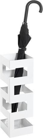 HAKU Modern White Metal Umbrella Stand - 16x48x16 cm - Stylish Home Decor