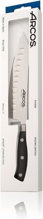 Ніж Arcos Riviera Santoku 180 мм з нержавіючої сталі з ручкою з POM - чорний