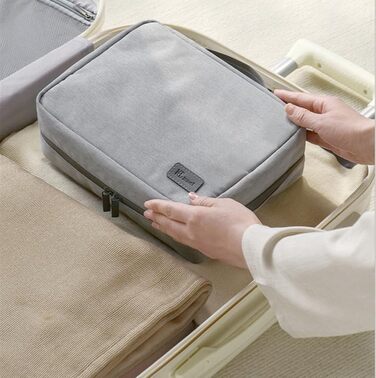 Кришталева сумка-органайзер для косметики та аксесуарів Beige (Greyx) - для жінок та дівчат