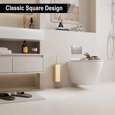 Настінна щітка для туалету BVL з кріпленням без свердління, набір з 2 насадки, силіконова щітка для унітазу, кутова, білий матовий колір