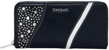 Жіночий гаманець Desigual Mone Punkette Fiona, чорний, біфолд