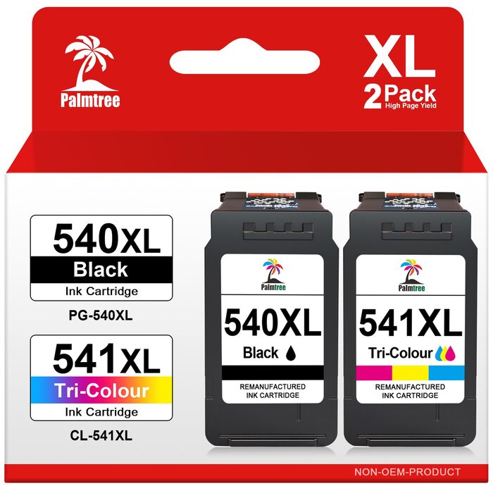 Картриджі Palmtree 540XL та 541XL сумісні з принтерами Canon (чорний та кольоровий)