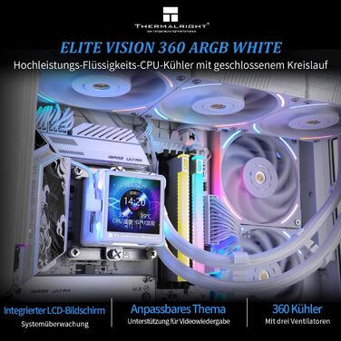 Thermalright Elite Vision 360 ARGB: Смарт-системa водяного охолодження CPU з IPS LCD-дисплеєм (320x320) для AM5/Intel 1700/1851