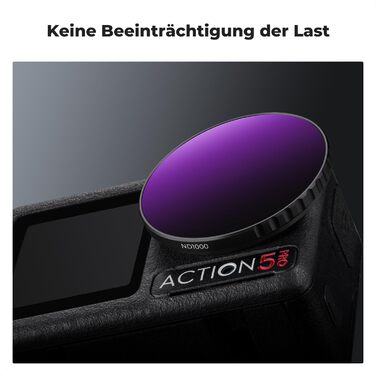 Фільтри нейтральної щільності K&F Concept ND8/16/32/64/1000 для DJI Osmo Action 4/5 PRO - комплект