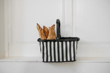Сумка-шопер Reisenthel Carry Bag – чорний (Summerstripes Black) з великим об'ємом та зручною внутрішньою кишенею