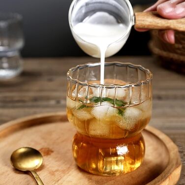 FYBlossom Cappuccino Glasses 4 pcs 250 ml Clear Glass