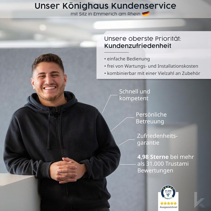 Інфрачервовий обігрівач König Haus Standgerät 1200 Вт - енергозберігаючий, мобільний, з термостатом та підставкою. Модель з мотивом: вогнище.