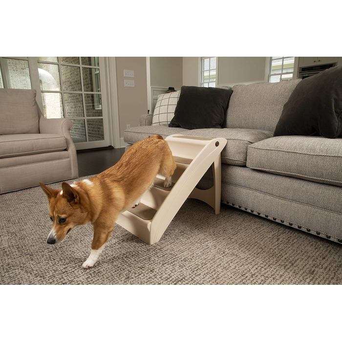 PetSafe CozyUp Складні сходи для домашніх тварин, з неслизькими ступенями, для тварин до 68 кг, висота 51 см, розмір L, нова упаковка
