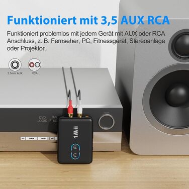 Bluetooth-трансмітер та ресивер 1Mii ML302+, двоканальний адаптер для ТБ та навушників (Dual Link)