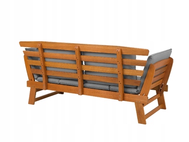 Дерев'яна лава зі спинкою, 210 x 66 см