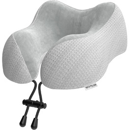 Подушка для шиї у вигляді ховрашини Memory Foam для подорожей - комфортна підтримка шиї під час подорожей літаком, автомобілем